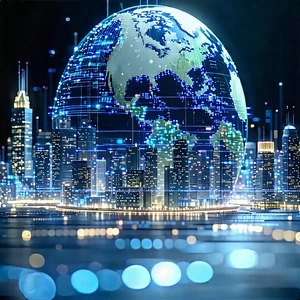Big Data Visualization With Large, Blue,
