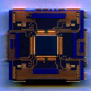 Microchip with laser scanning