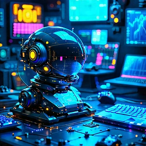 Entertainment technology in (design:1.18) studio