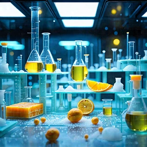 Futuristic Research Laboratory With Image, There
