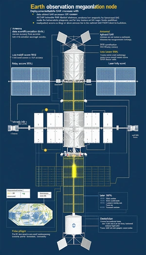 A Diagram Is Displayed Showing The Different Parts Of A Spacecraft