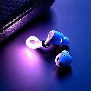 Wireless Earbuds With Glowing Screen With Pair Apple