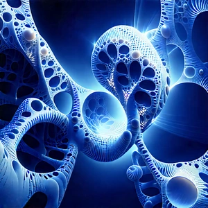 Innovative Medical Technology Design With Blue White