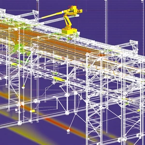 A Large Crane Is Being Built, And It Is Currently In The Process Of Being Assembled