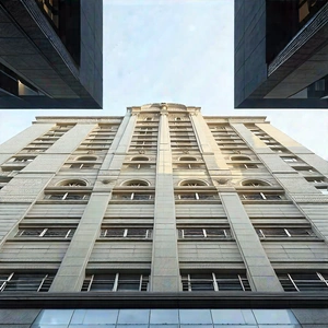 Urban Product Photography: Urban Street With Historic Buildings With Large, Tall