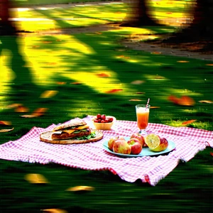 Lifestyle Long Exposure Photography: Summer Picnic During Autumn With Picnic Table