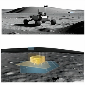 A Robotic Rover On A Barren