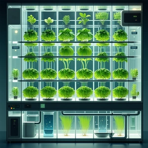 A Large, Well-lit Greenhouse Filled With A Variety Of Plants