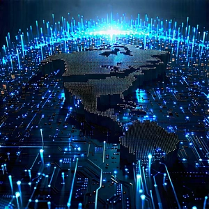 Big Data Visualization With Blue White