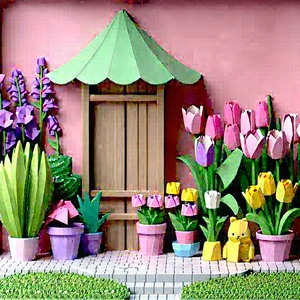 Lifestyle Low Poly: Spring Gardening During Festival Time With Beautiful Garden