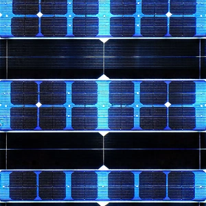 Tech Commercial Photography: Solar panel with blue light glow