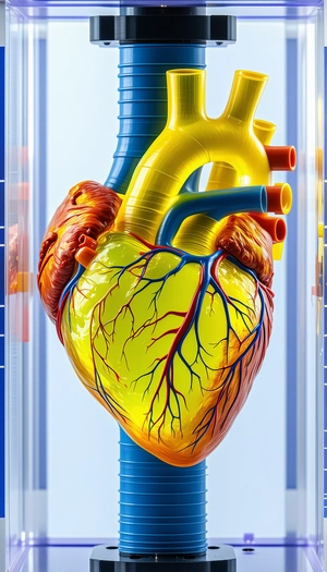 A Close-up Of A Heart, Showcasing Its Intricate Structure And Details
