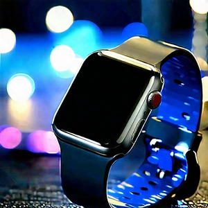Smart Watch With User Interface With Black Watch