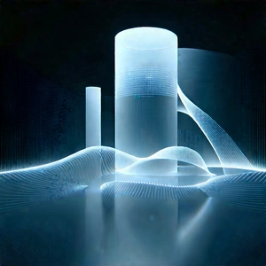 Futuristic Research Laboratory With Futuristic Cityscape
