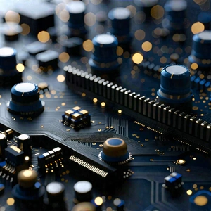 Tech Minimalist Design: Close-up of sensor array