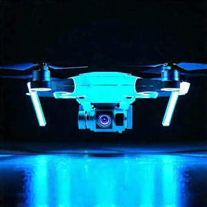 Drone With Glowing Screen With Blue Drone