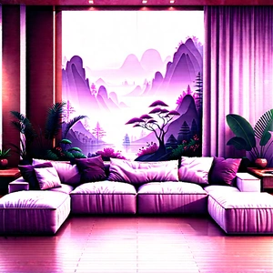 Lifestyle Landscape Photography: Cozy Living Room With Plants And Natural Elements With Cozy Living