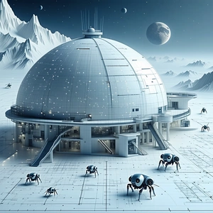 In This Image, There Is A Large White Dome Building With A Staircase Leading To The Entrance