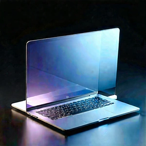 Laptop With Glowing Screen With Laptop Computer