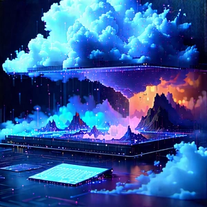 Cloud Computing Visualization With Image, There