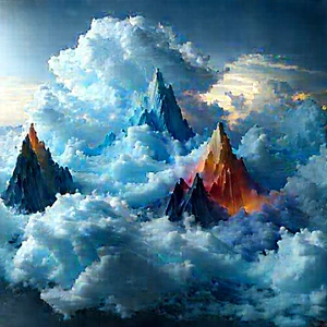 Cloud Computing Visualization With Beautiful Scene