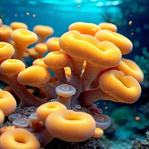 Nature Tilt-Shift Photography: Coral reef in autumn colors