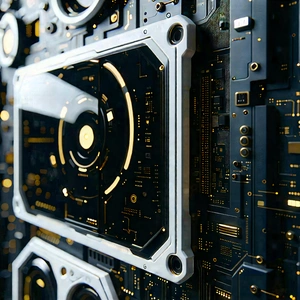 Close-up of sensor array