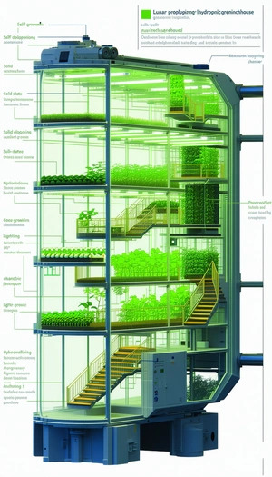 The Image Is A Diagram Of A Building With A Large Number Of Plants Growing On Various Levels