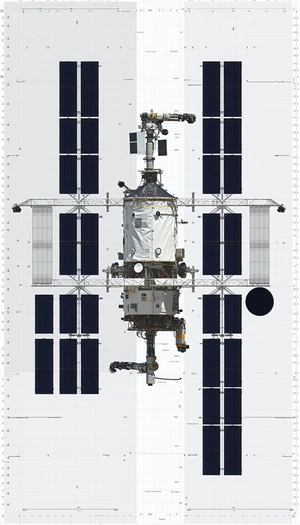 A Space Shuttle Is Docked At The International Space Station