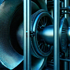 Close-up of cooling system