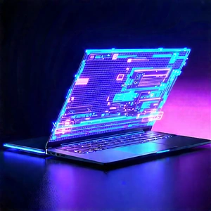 Laptop With Holographic Display With Laptop Computer