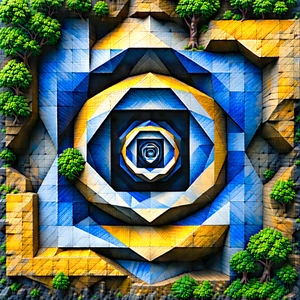 Abstract Nature Photography: Chaos represented through geometric shapes