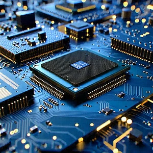 Tech Macro Photography: Close-up of sensor array