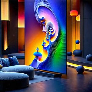 Smart Home (device:1.35) With Streaming Content With Large, Colorful,