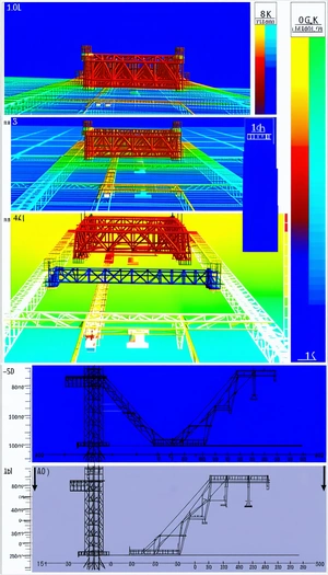 The Image Is A 3d Model Of A Large Crane, Which Is A Type Of Construction Equipment