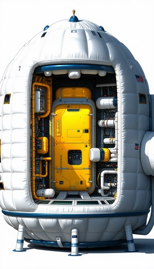 large white inflatable structure