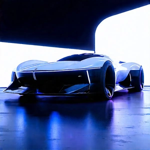 Innovative Electric Vehicle Design With Futuristic White