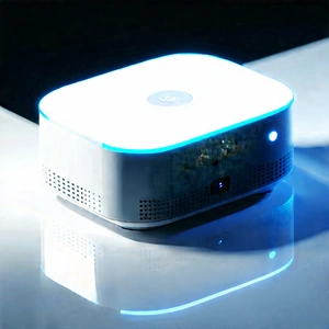 Smart Home Device With User Interface With Small White