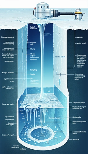 The Image Is A Diagram Of A Large Iceberg, Showing The Various Layers And Structures Within It