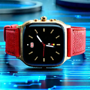 Smart Watch With Streaming Content With Watch Displayed