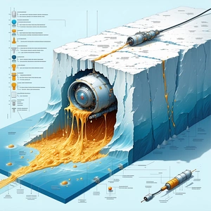 detailed illustration machine, possibly submarine