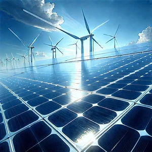 Innovative Renewable Energy (design:1.41) With Large Solar
