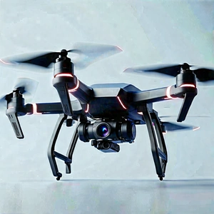 Drone With User Interface With Black Drone