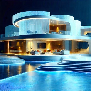 Futuristic Smart Home With Large, Modern