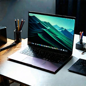 Laptop With Streaming Content With Laptop Computer