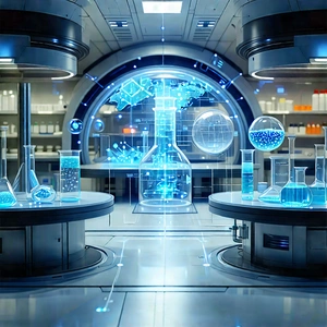 (futuristic:1.23) Research Laboratory With Image