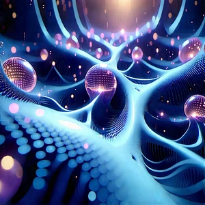 Quantum Computer With Data Streams With Image, There
