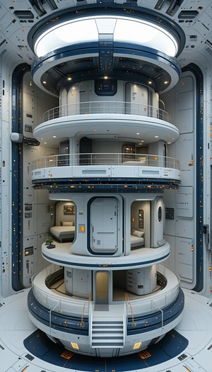 In The Image, There Is A Futuristic-looking Building With A Large Number Of Windows