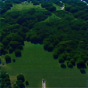 Urban Octane Render: Aerial view of central park