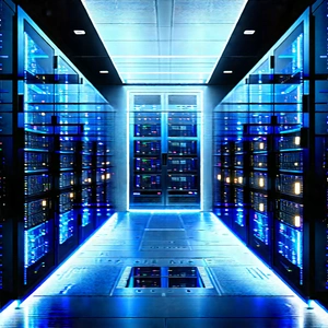 Futuristic Server Room With Image, There